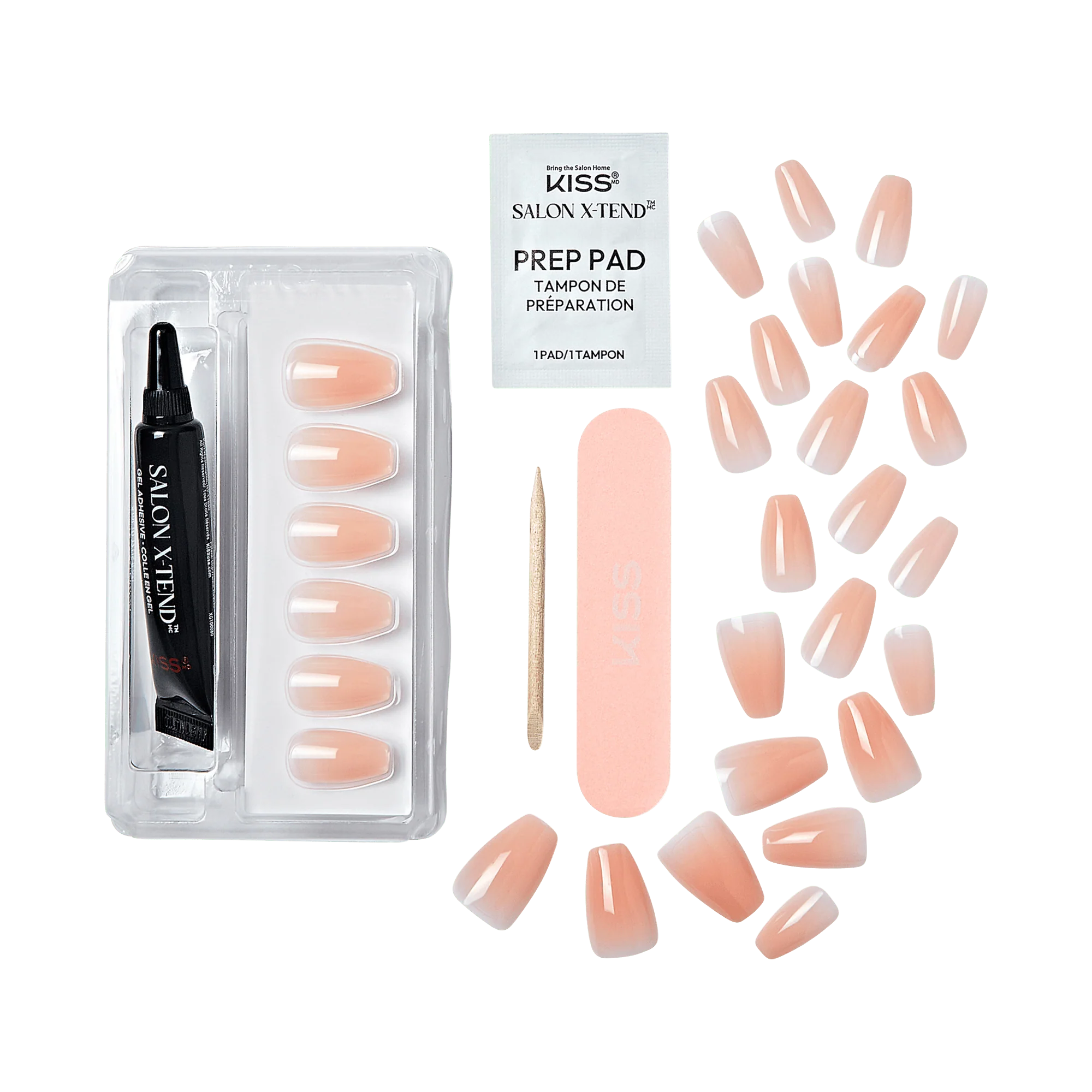 KISS Salon X-tend Color Press On Gel Nails - Limousine - Image 3