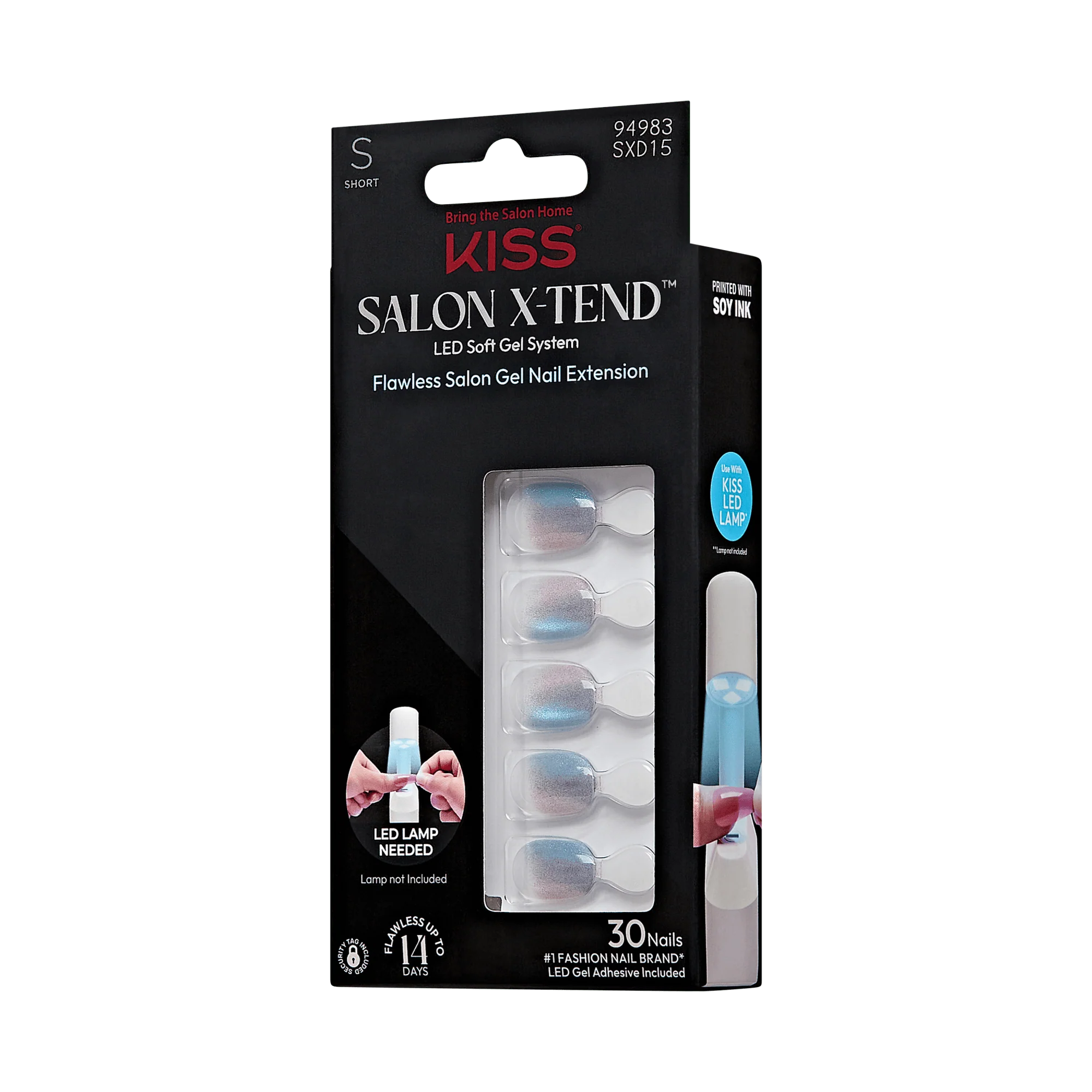 KISS Salon X-tend Design Press On Gel Nails - Changed - Image 2
