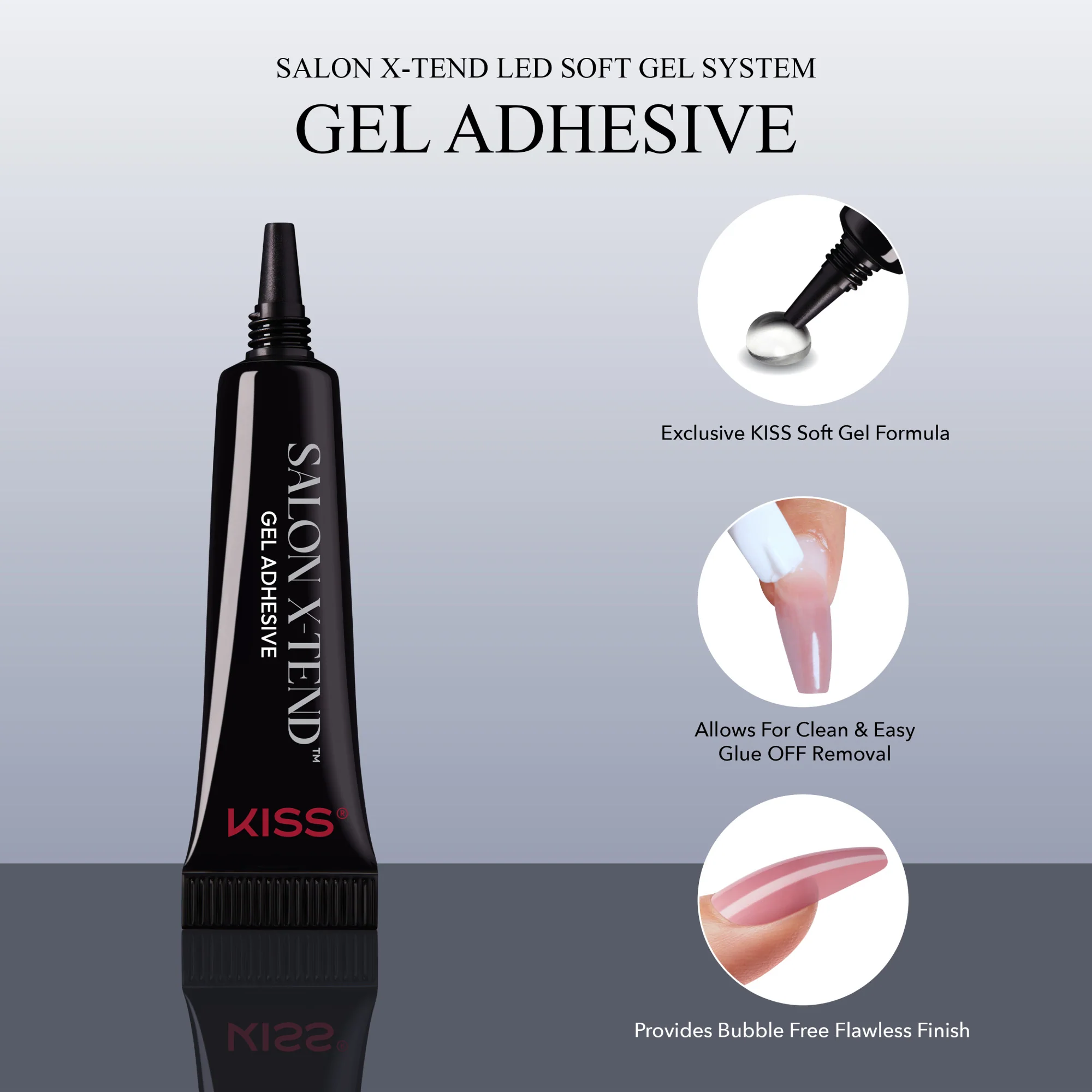 KISS Salon X-tend Design Press On Gel Nails - Changed - Image 7