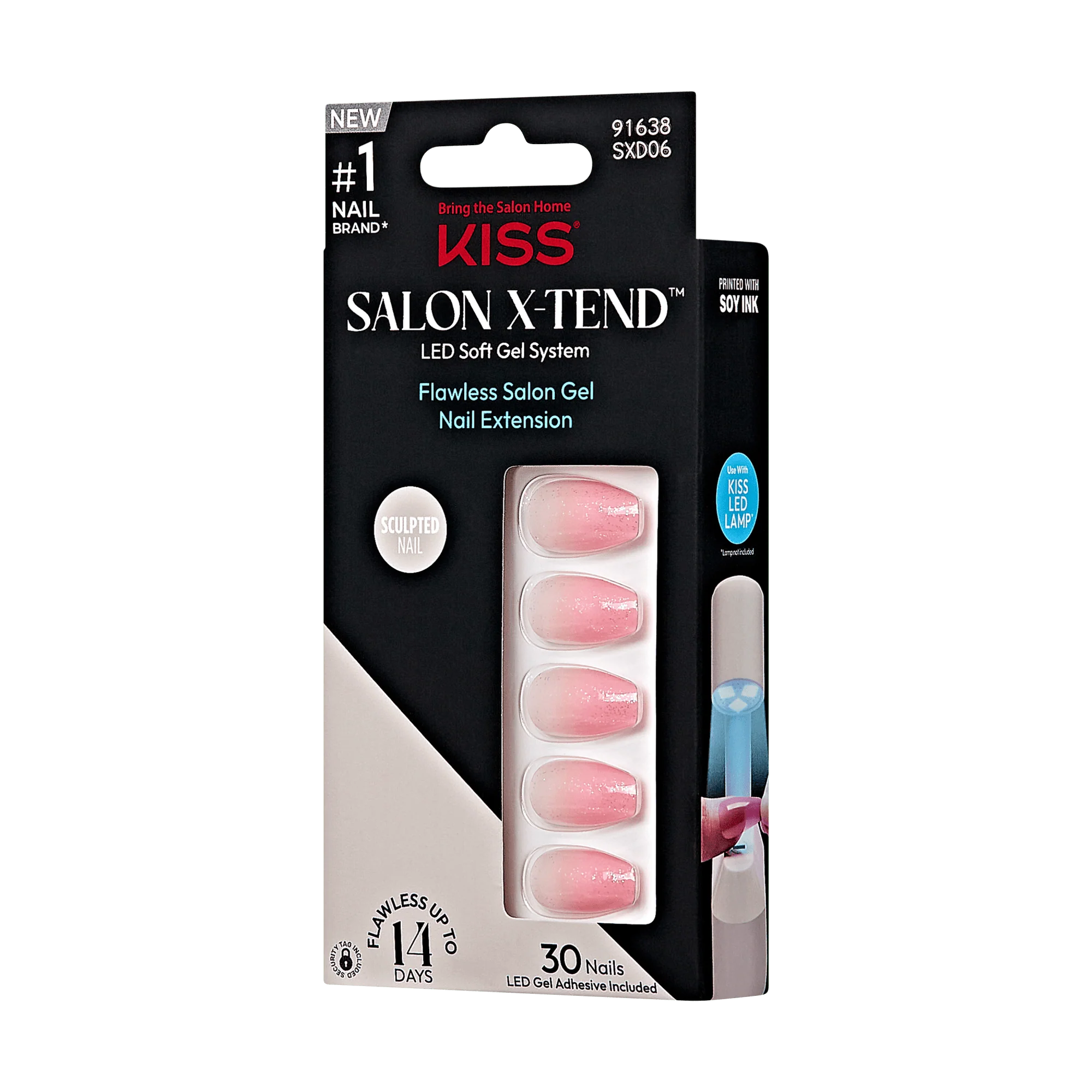 KISS Salon X-tend Design Press On Gel Nails - Detox - Image 5