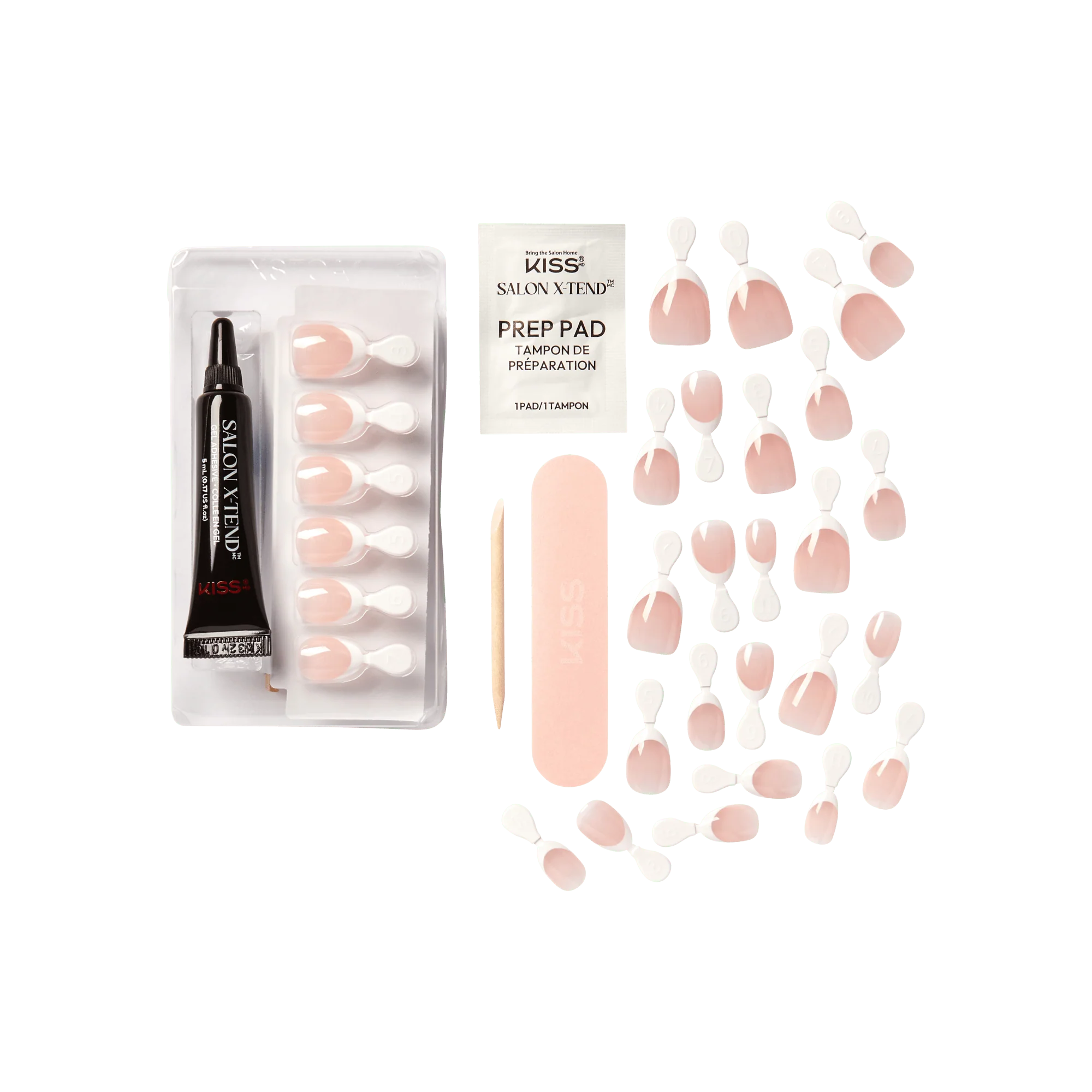 KISS Salon X-tend Design Press On Gel Nails - Nonsense - Image 4