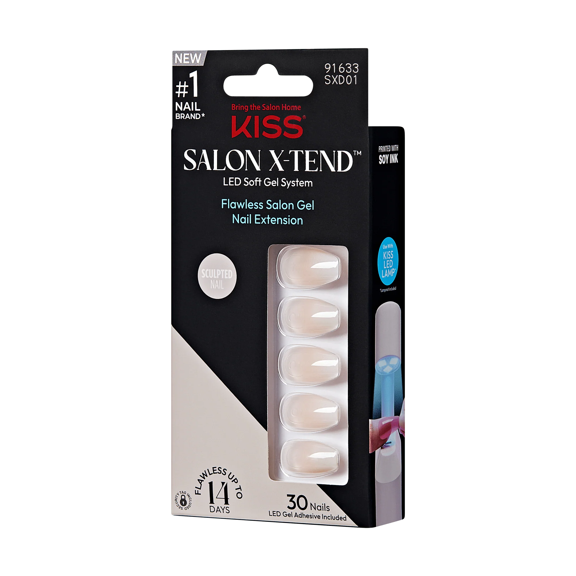 KISS Salon X-tend Design Press On Gel Nails - Words - Image 2