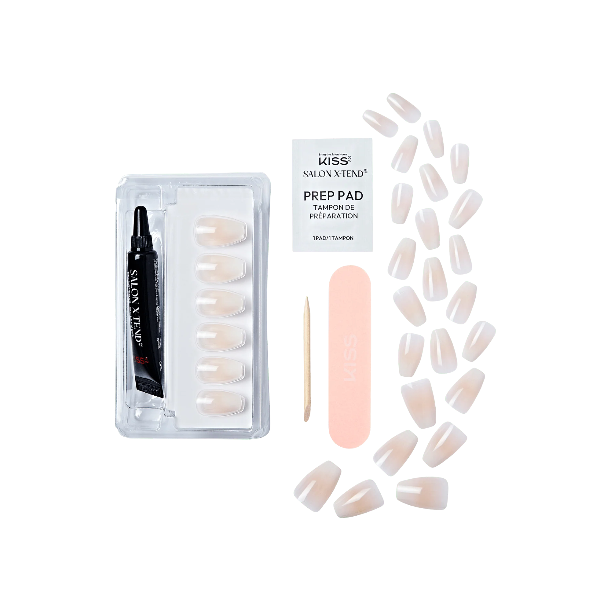 KISS Salon X-tend Design Press On Gel Nails - Words - Image 4