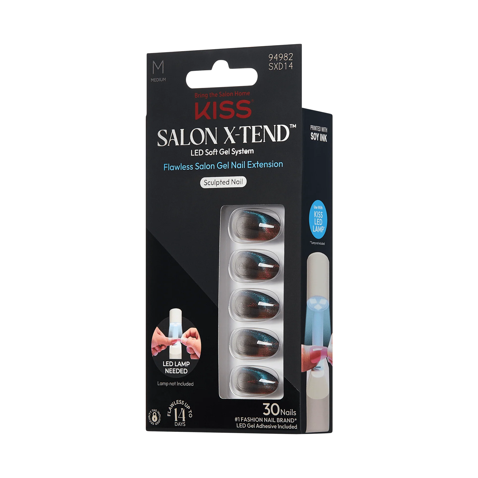 KISS Salon X-tend Design Press On Gel Nails - Again - Image 2