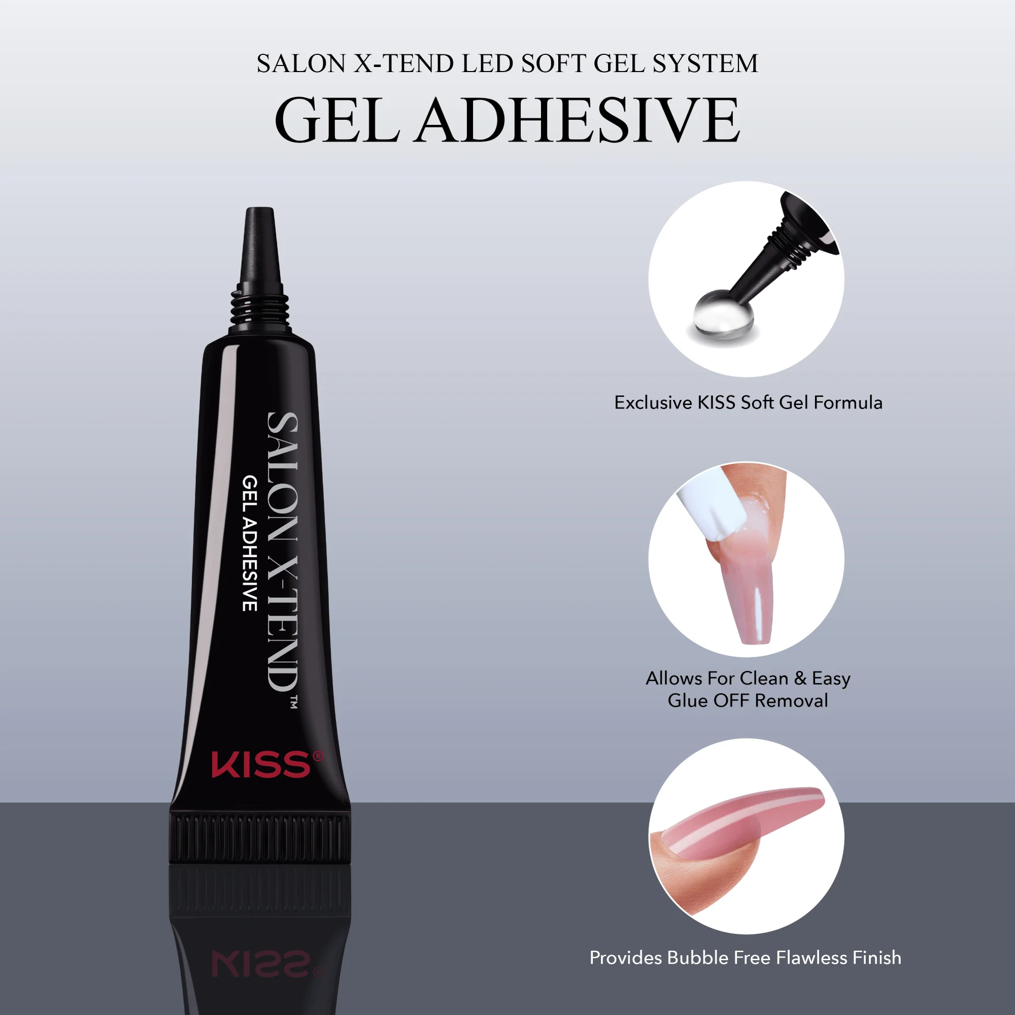 KISS Salon X-tend Design Press On Gel Nails - Again - Image 7
