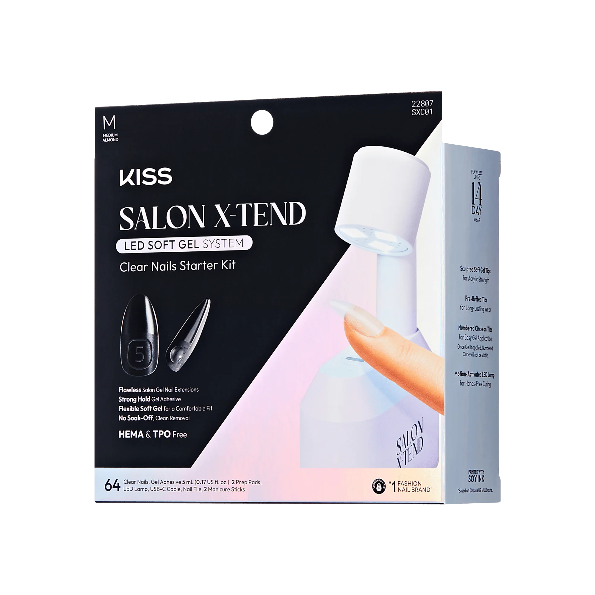 KISS Salon X-tend LED Soft Gel Starter Kit System - Clear - Image 2