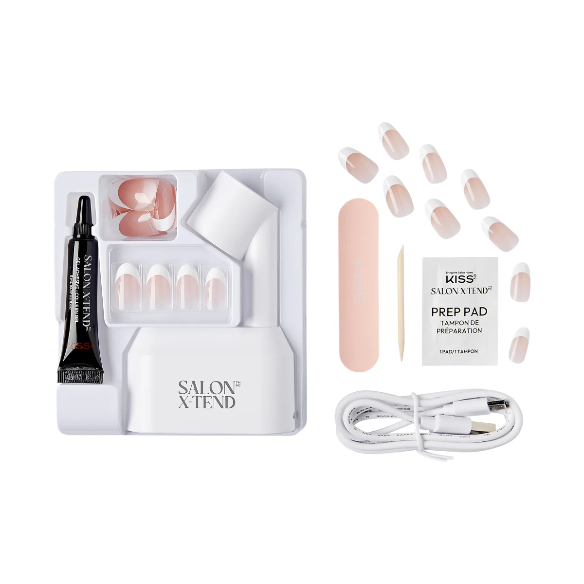 KISS Salon X-tend LED Soft Gel Starter Kit System – Pure - Image 4