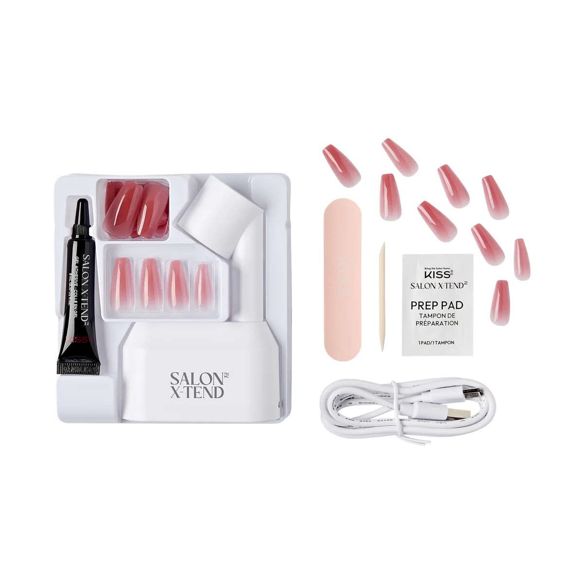 KISS Salon X-tend LED Soft Gel Starter Kit System - Tone - Image 4