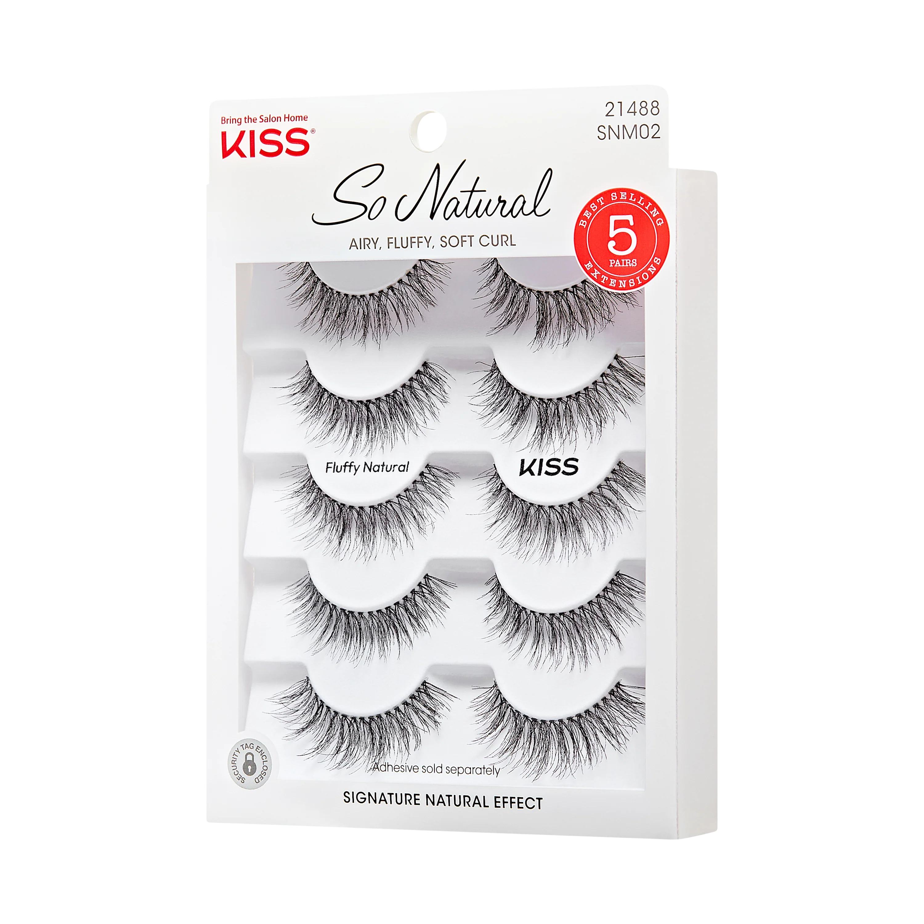 KISS So Natural False Eyelashes - Fluffy Natural