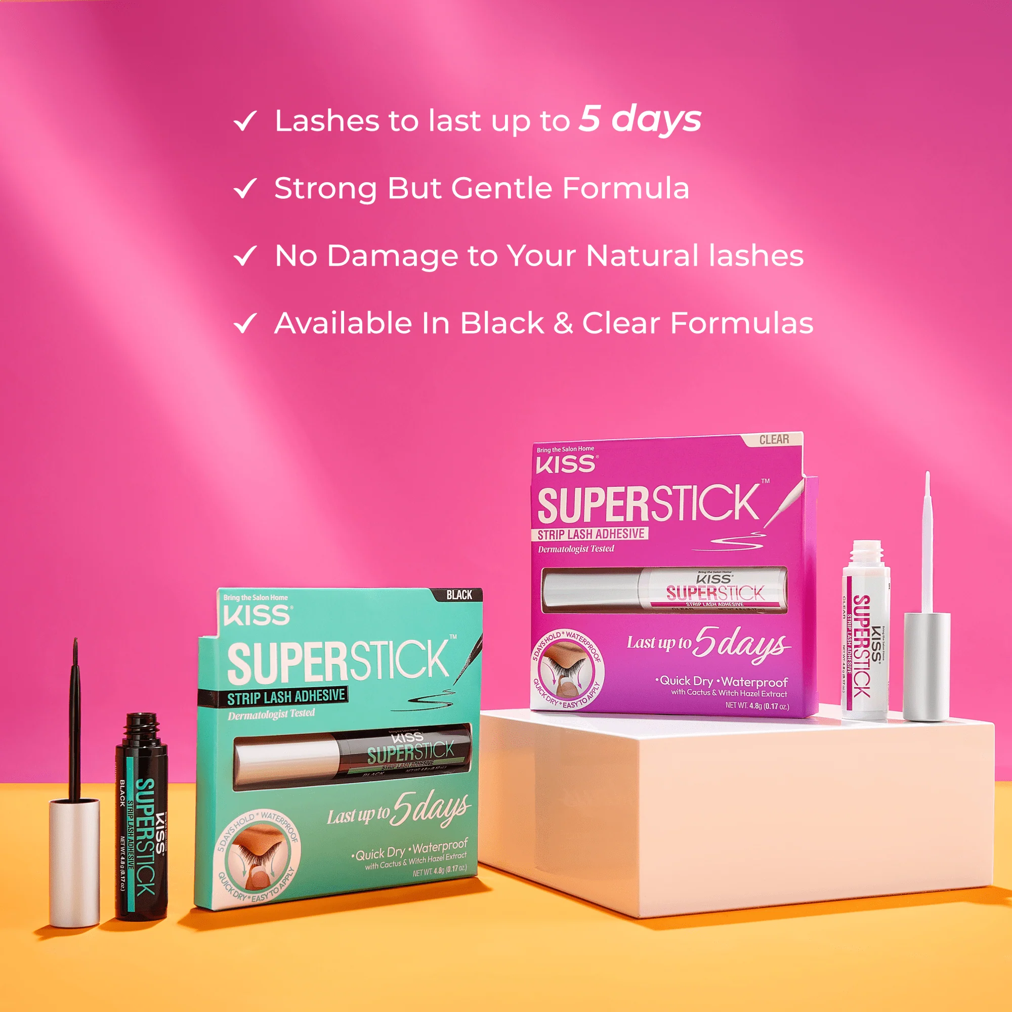 KISS SuperStick Strip Lash Adhesive - Clear - Image 10