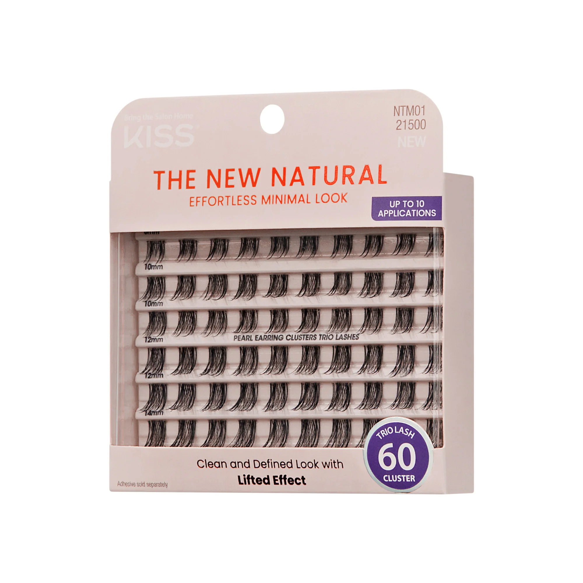 KISS The New Natural Trio Lashes, 60 Count - Pearl Earring