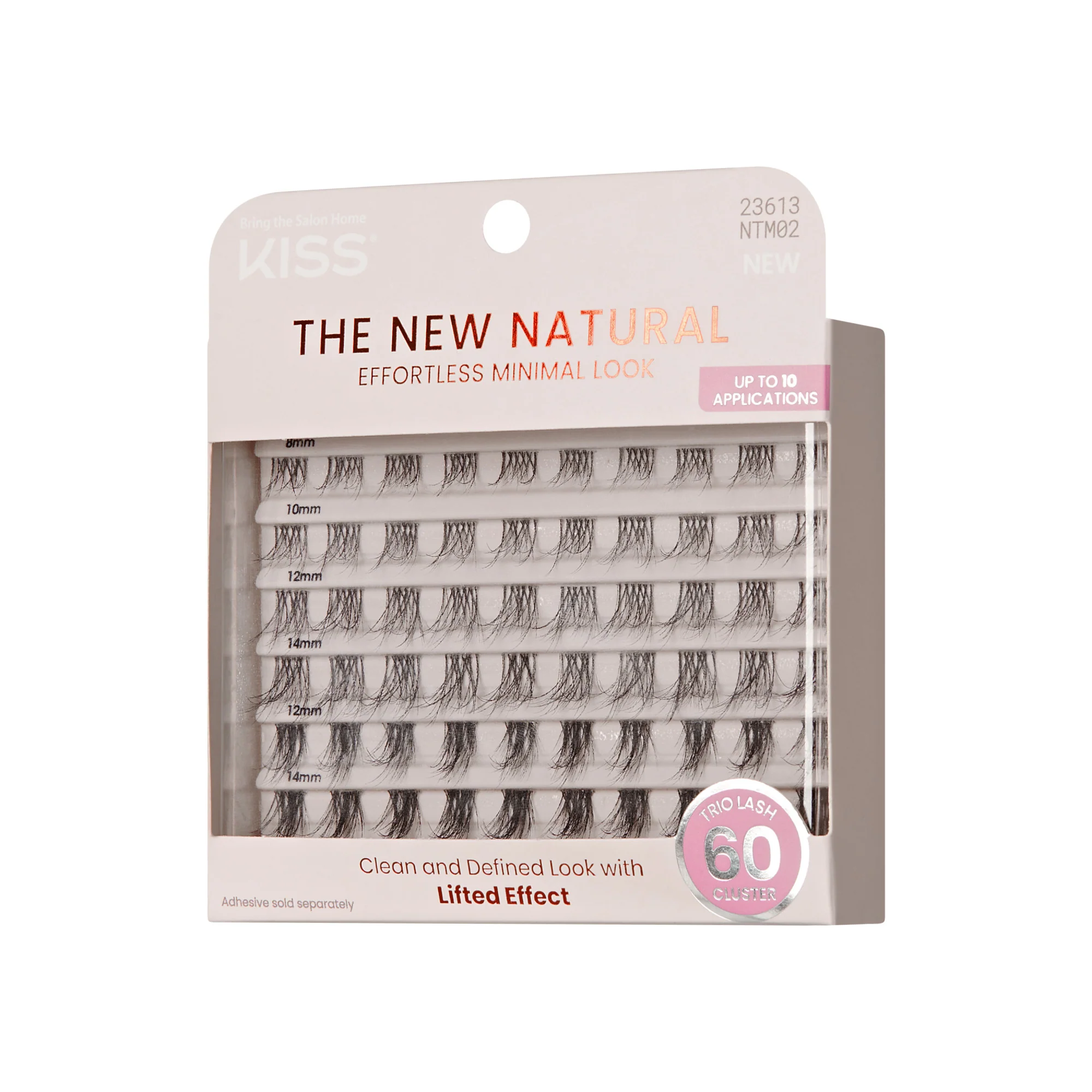 KISS The New Natural Trio Lashes, 60 Count - Nude Blazer