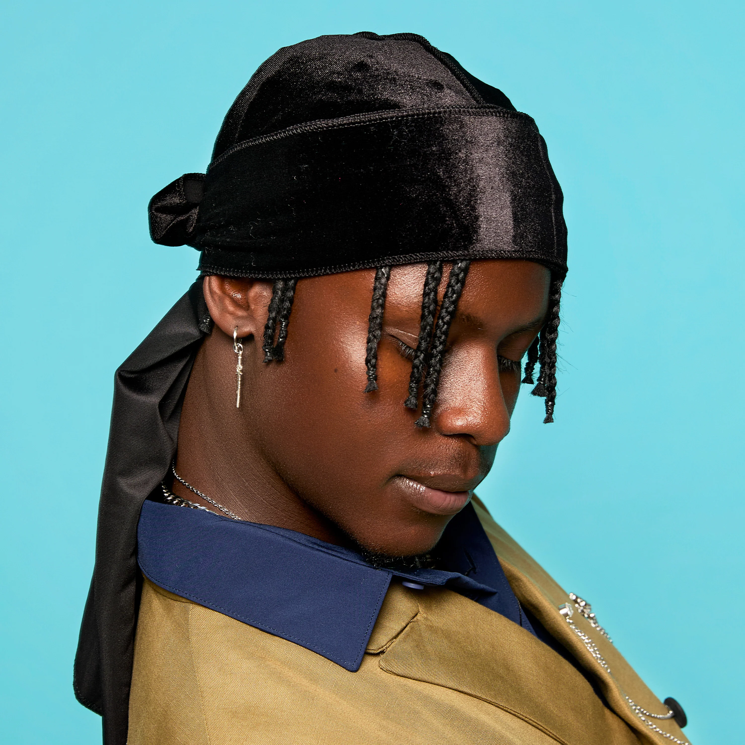 KISS Colors & Care Power Wave Velvet Luxe Durag - Black - Image 2