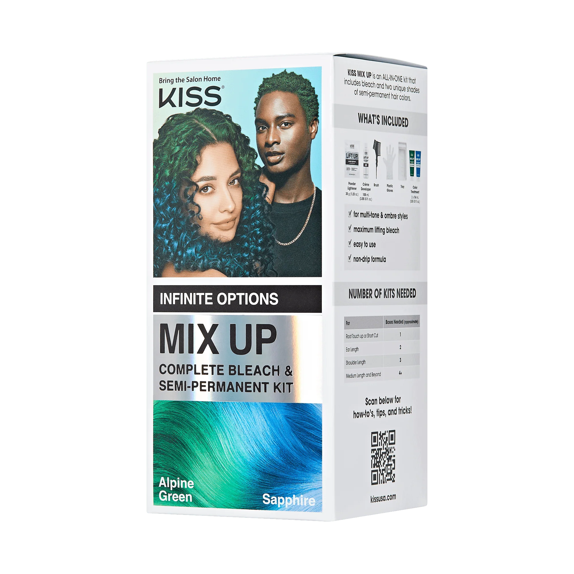 Mix Up Complete Hair Color Kit – Sapphire & Alpine Green - Image 4
