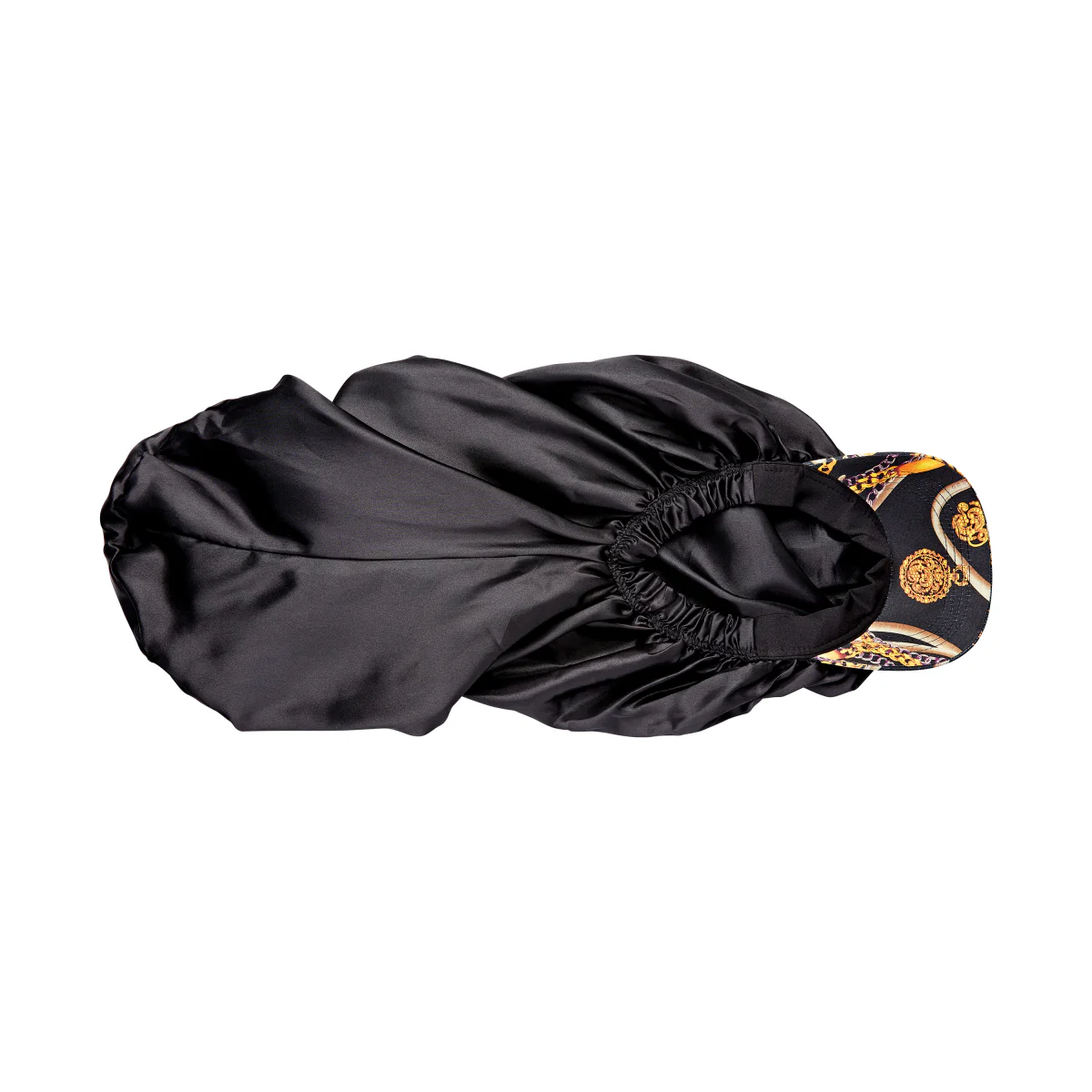 KISS Colors & Care Silky Satin Visor Bonnet Cap - Braid Black - Image 5