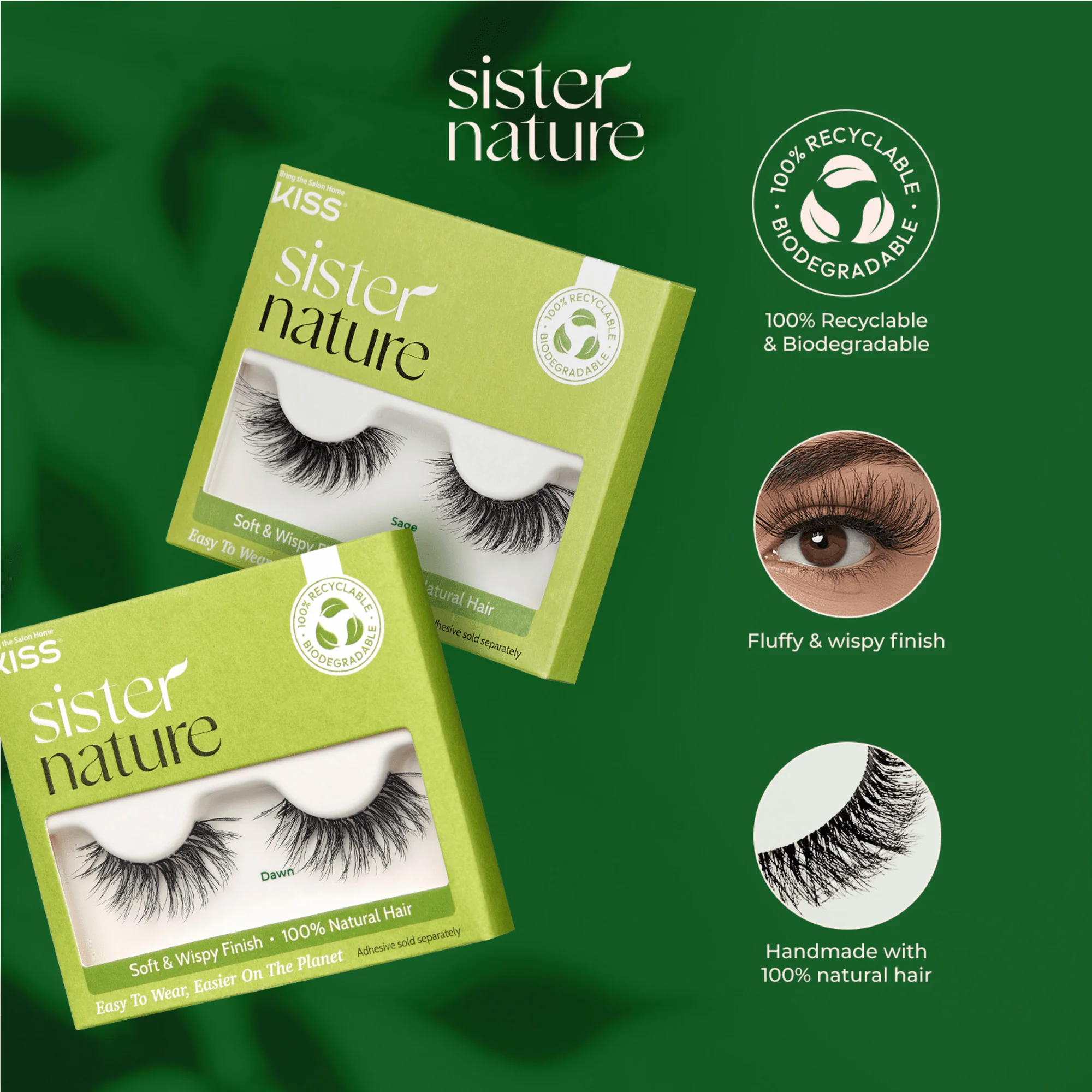 KISS Sister Nature Strip Lash Adhesive - Clear - Image 5
