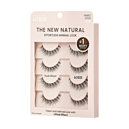 KISS The New Natural Lash 4-Pair Multipack - Nude Blazer